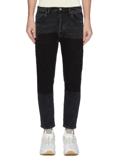 Acne Studios 'river' Patchwork Cropped Jeans