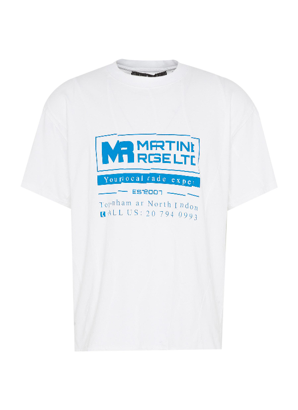 Martine Rose Logo Slogan Print Creased T-shirt | ModeSens
