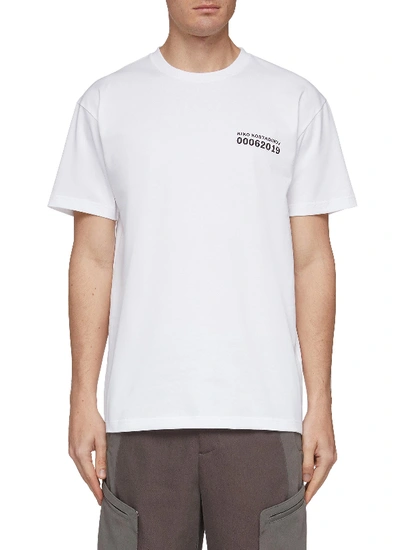Kiko Kostadinov '0006' Graphic Print T-shirt In White | ModeSens