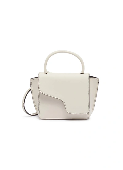 Atp Atelier 'montalcino' Mini Top Handle Leather Bag In White