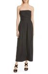 Rachel Comey Women's Tristan Strapless Pleated Jumpsuit In Black