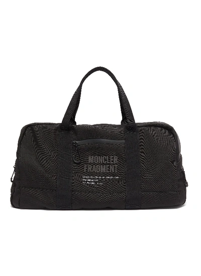 Moncler Genius X Fragment Hiroshi Fujiwara Logo Slogan Print Reversible Duffle Bag