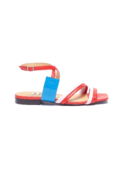 Aalto Colourblock Strappy Leather Sandals