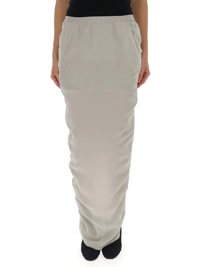 Rick Owens Maxi Pencil Skirt In Grey