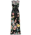 RED VALENTINO EMBROIDERED BRODERIE ANGLAISE MAXI DRESS,P00400557