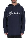 BALMAIN BALMAIN LOGO SIGNATURE HOODIE