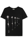 SAINT LAURENT Printed cotton-jersey T-shirt