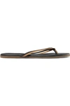TKEES DUOS TWO-TONE LEATHER FLIP FLOPS
