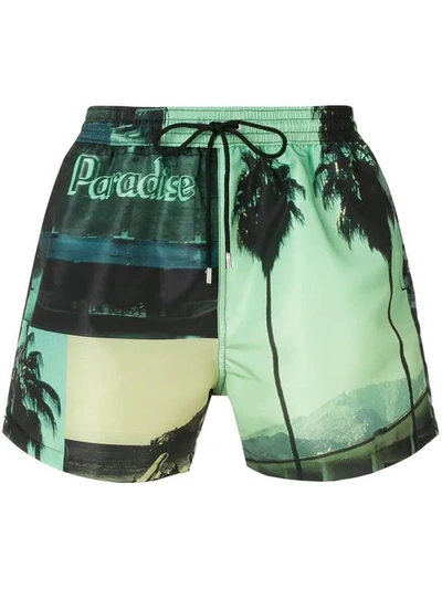 Paul Smith Costume Shorts In Lime