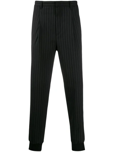 Paul Smith Tapered Tailored Trousers In 79 Black