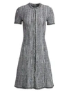 ST JOHN Ribbon Texture Wool-Blend Dress