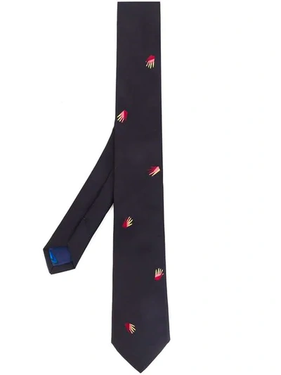 Paul Smith Hand Embroidered Tie In 79