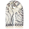 ALEXANDER MCQUEEN CHANDELIER SKULL PRINTED MODAL-BLEND SCARF,3052125