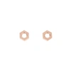 BURBERRY ROSE GOLD-PLATED NUT EARRINGS,3108272