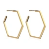 RACHEL JACKSON LONDON LARGE HEXAGON HOOP EARRINGS,2633779