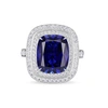 ATELIER SWAROVSKI NGEL DOUBLE HALO RING SWAROVSKI CREATED SAPPHIRE SIZE 58,3082390