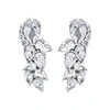 ATELIER SWAROVSKI LUNA CLUSTER EARRINGS SWAROVSKI CREATED DIAMONDS