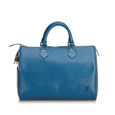Louis Vuitton Blue Boston Bag