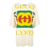 Gucci Oversize Printed Cotton T-shirt Dress In Sunkissed/ Multicolor