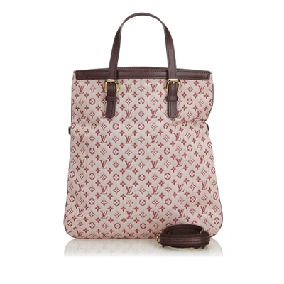 Louis Vuitton Pink Tote Bag In Dark Brown