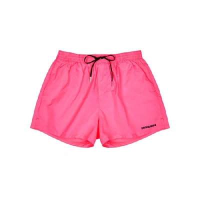 Dsquared2 Bright Pink Shell Swimshorts In Fuchsia