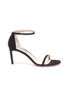 Stuart Weitzman Nudistsong 105mm High Heel Stappy Sandal In Black Nero Nocturn