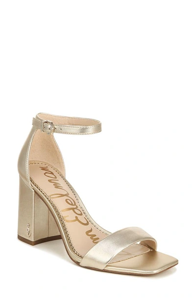 Sam Edelman Women's Daniella Two-piece Block-heel Sandals In Gold