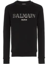 BALMAIN BALMAIN LOGO SWEATSHIRT - BLACK