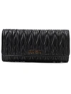 MIU MIU QUILTED CONTINENTAL WALLET,10970101