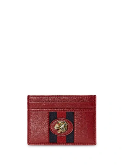 Gucci Rajah Card Holder In Black