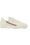 ADIDAS ORIGINALS CONTINENTAL 80 PRIDE GROSGRAIN-TRIMMED TEXTURED-LEATHER SNEAKERS