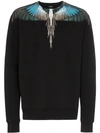 MARCELO BURLON COUNTY OF MILAN WINGS PRINT SWEATSHIRT