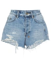 KSUBI TONGUE N CHEEK DENIM SHORTS