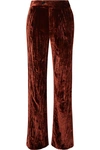 CHLOÉ CRUSHED-VELVET PANTS