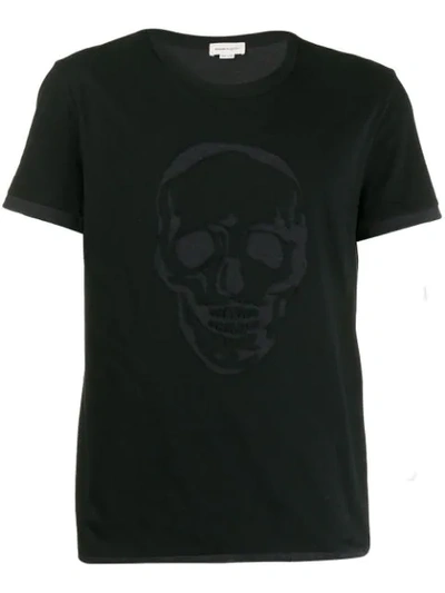Alexander Mcqueen Skull Motif T-shirt In Black