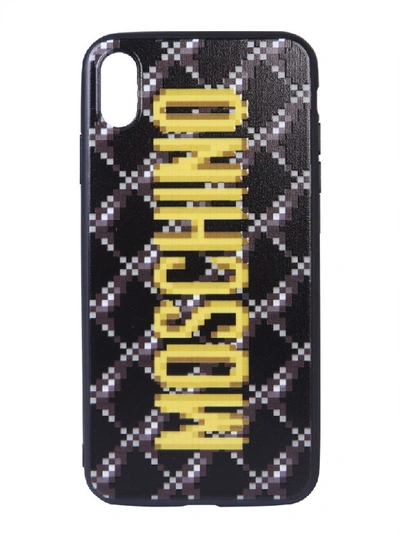 Moschino Logo-print Iphone Xs Max Case In Black