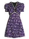 MIU MIU Silk Jacquard Floral Mini Dress