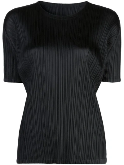 Issey Miyake Pleats Please By  Monthly T-shirt - 黑色 In Black