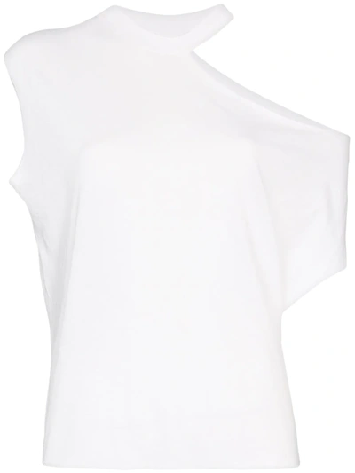 Rta Axel Ribbed Cutout T-shirt In Angel