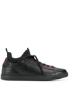 DSQUARED2 SOCK INSERT LACE-UP SNEAKERS