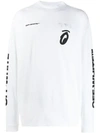 OFF-WHITE CONTRASTING LOGO LONG-SLEEVE T-SHIRT