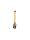 ALEXANDER MCQUEEN PAVE SKULL PENDANT EARRING