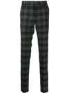 BALENCIAGA BALENCIAGA CHECK TAILORED TROUSERS - 黑色