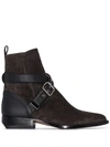 CHLOÉ RYLEE BUCKLE-STRAP ANKLE BOOTS