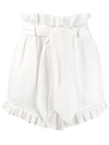 JONATHAN SIMKHAI JONATHAN SIMKHAI EMBROIDERED SHORTS - WHITE