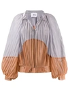 ATU BODY COUTURE PLEATED TWO-TONE JACKET