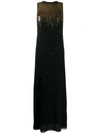 GIVENCHY GIVENCHY SEQUIN EMBROIDERED EVENING DRESS - 黑色