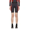 GIVENCHY GIVENCHY BLACK AND RED NEOPRENE BIKE SHORTS