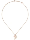 CHOPARD 18KT ROSE GOLD GOOD LUCK CHARMS DIAMOND NECKLACE