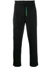 STYLAND PINSTRIPE TAILORED TROUSERS